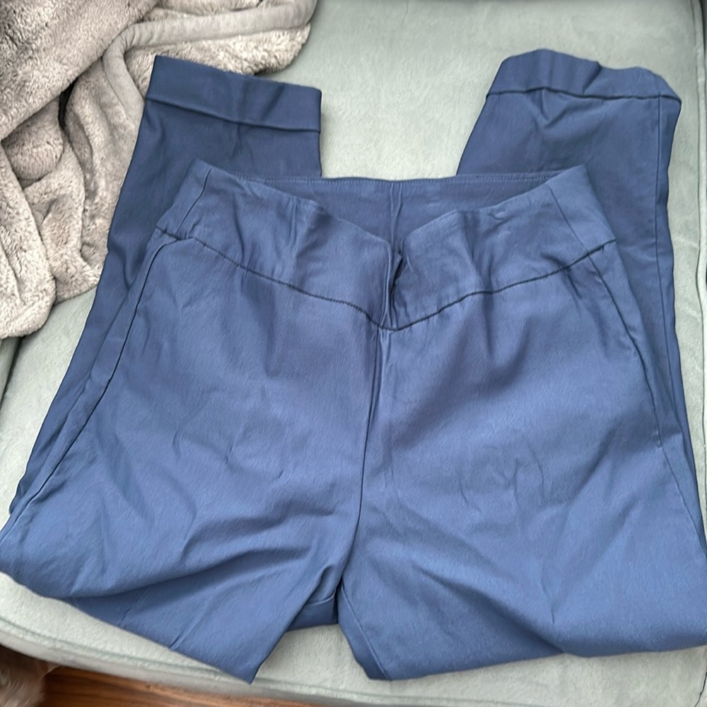 Worn 1x Tribal cuffed ankle pants cornflower blue size 12